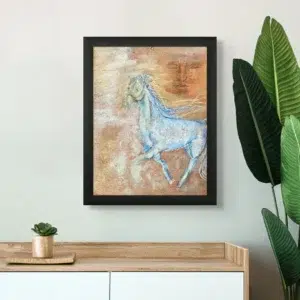 Caballo azul